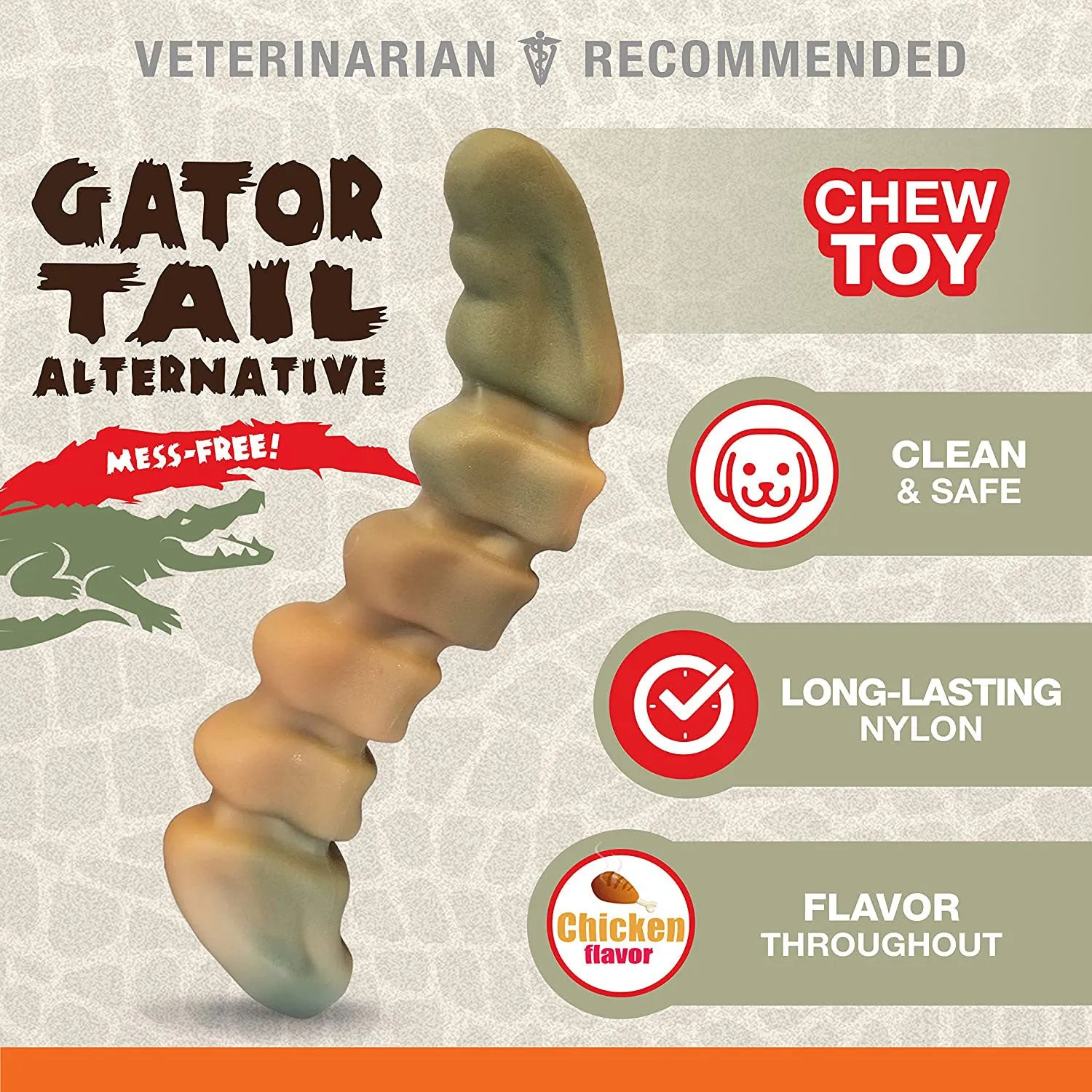 Nylabone Gator Tail Power Chew