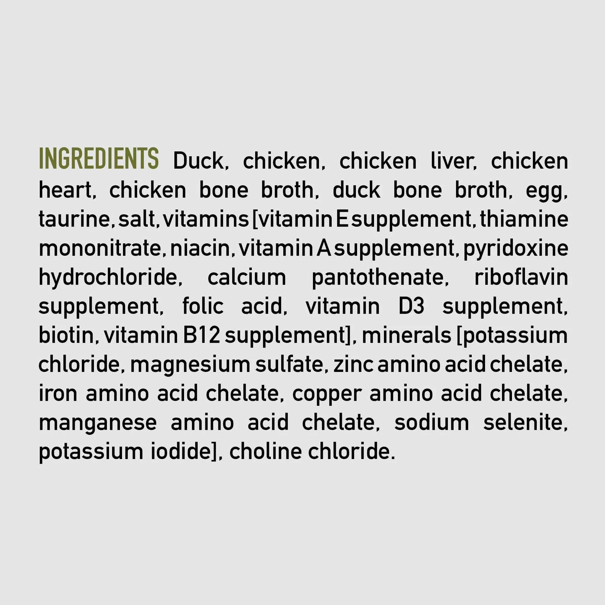 Orijen Duck   Chicken Entrée Wet Cat Food Recipe