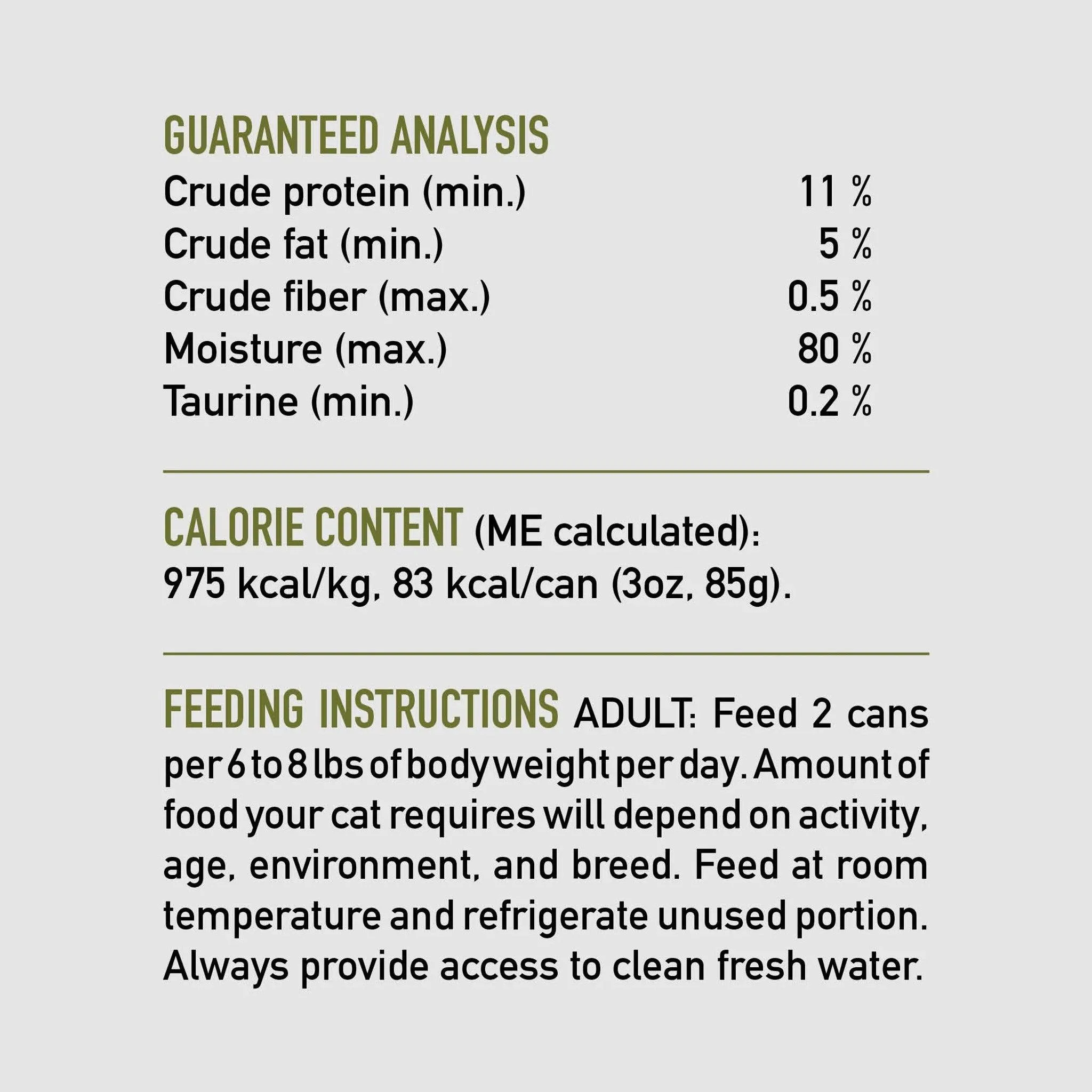 Orijen Duck   Chicken Entrée Wet Cat Food Recipe