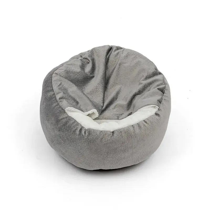 Orthopedic Pet Bed with Integrated Hooded Blanket