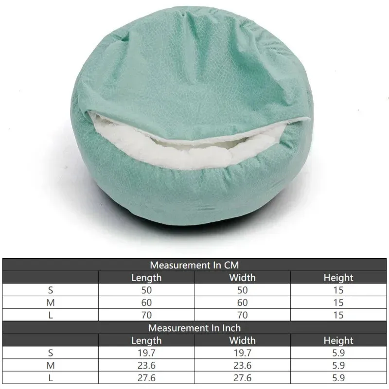 Orthopedic Pet Bed with Integrated Hooded Blanket