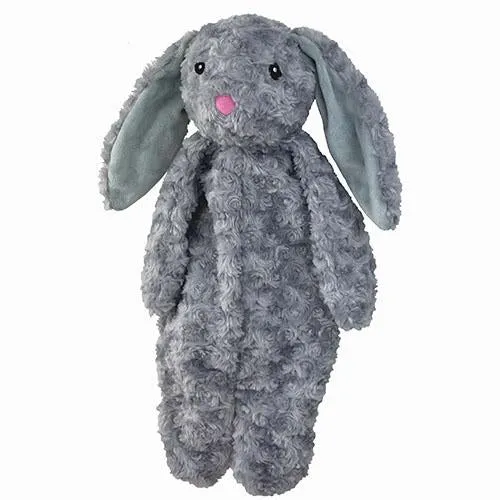 PetLou Floppy Rabbit - Gray Dog Toy (19")