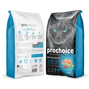 Prochoice Pro34 Hypoallergenic Adult Cat Food -  Salmon And Rice