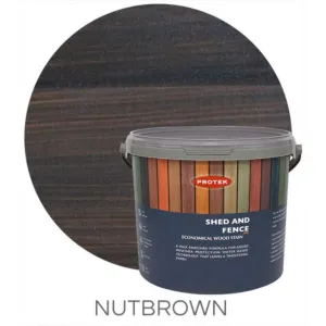 Protek 5l Shed & Fence Stain - Nut Brown