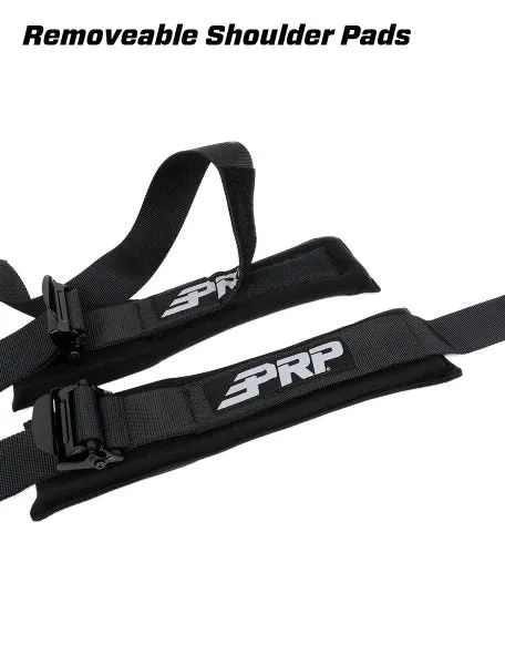 PRP Racing 5.3 Custom Harness (5 Point w/ 3" Belts) Black  - SFI 16.1 Certified