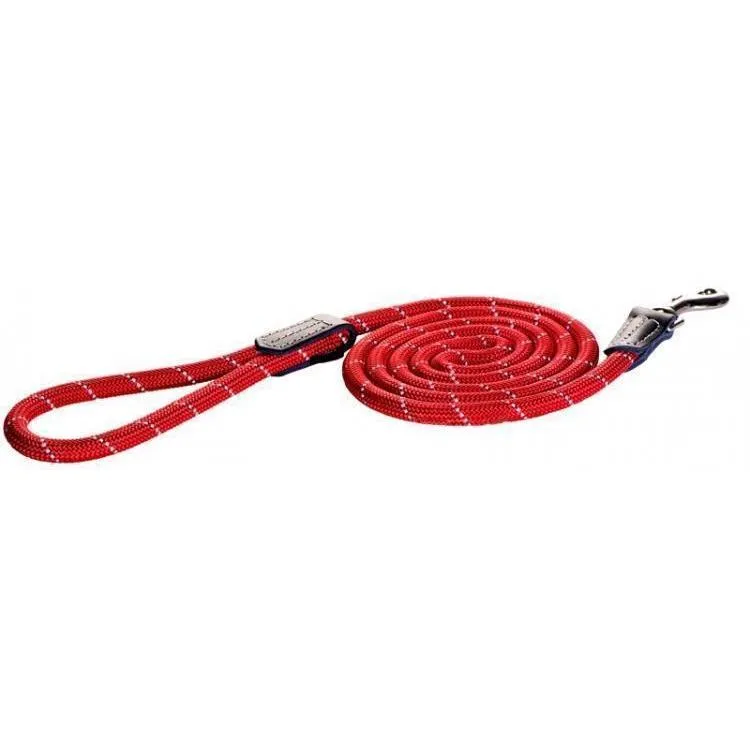 Rogz Classic Large Rope Dog Lead Red^^^