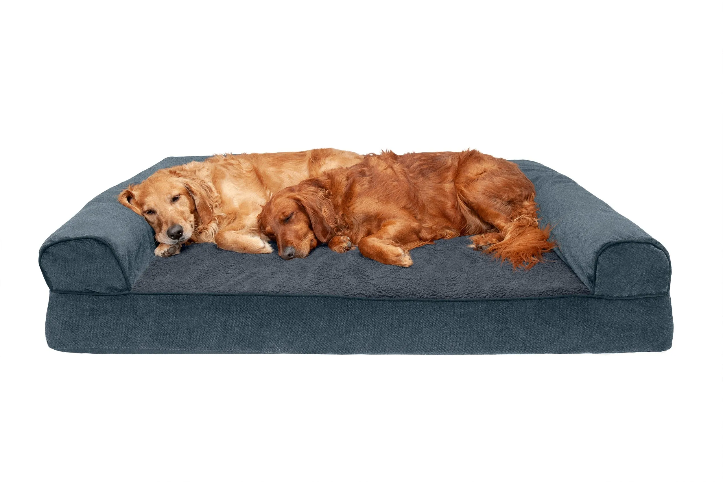 Sofa Dog Bed - Faux Fleece & Chenille