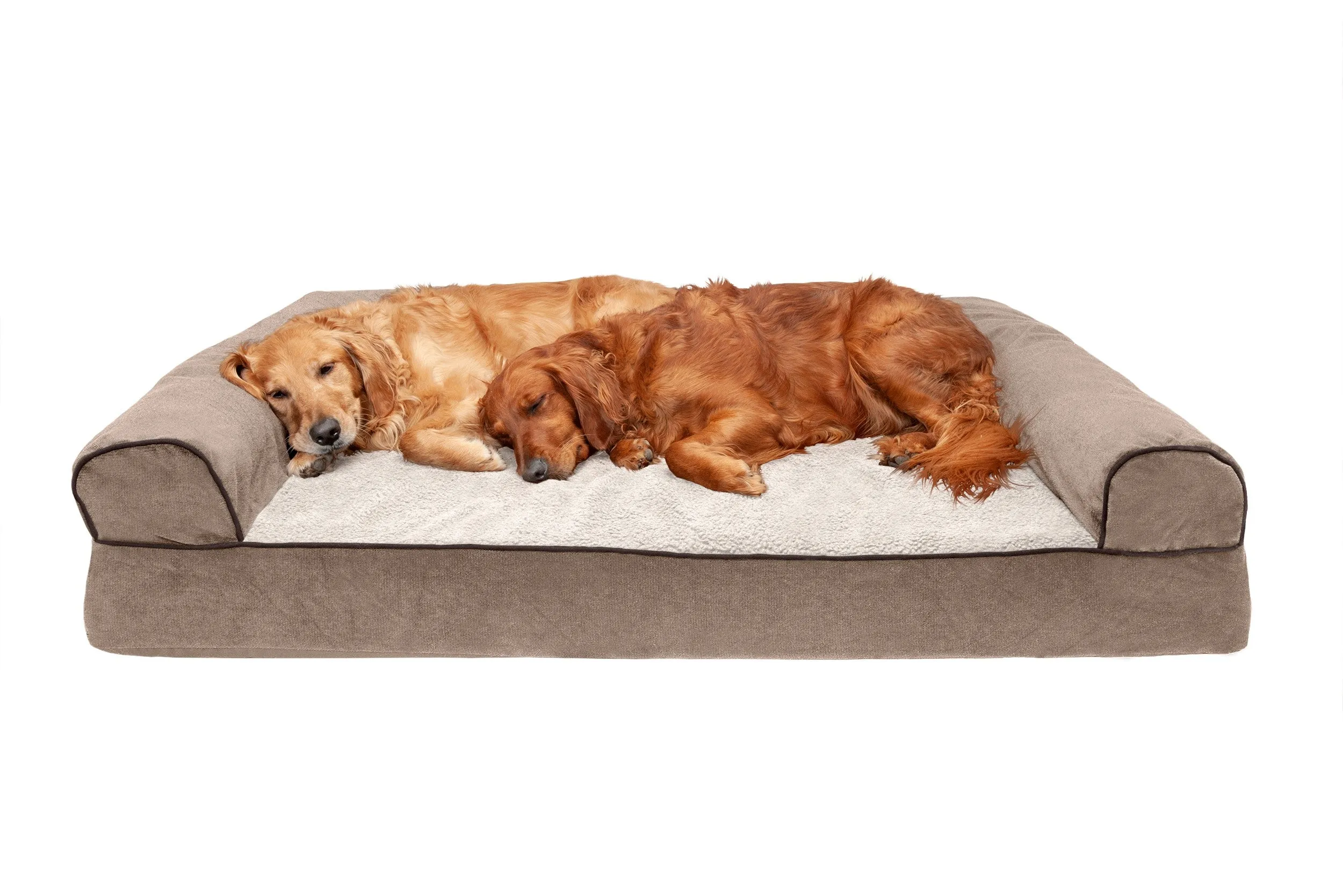 Sofa Dog Bed - Faux Fleece & Chenille