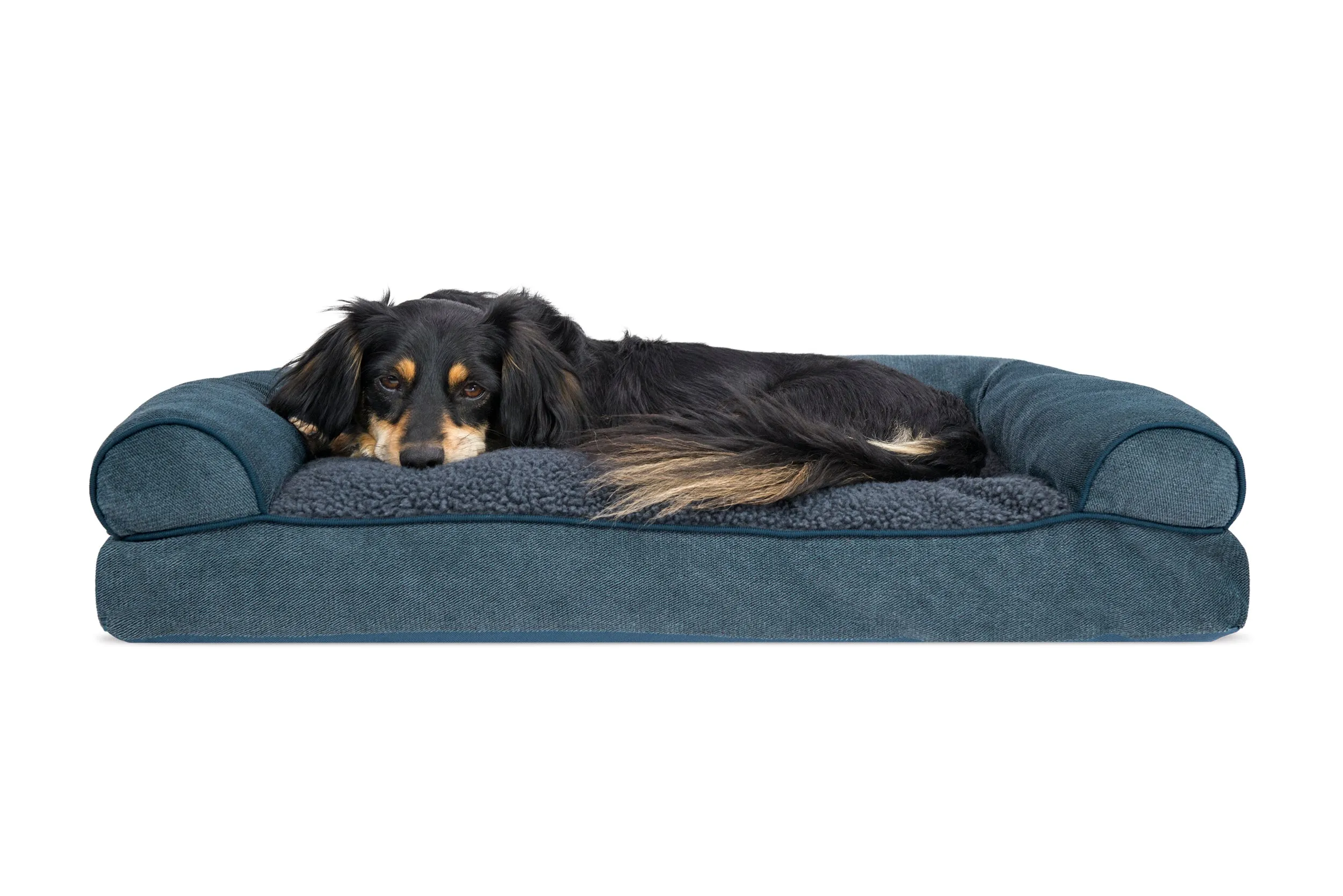 Sofa Dog Bed - Faux Fleece & Chenille