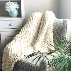 Soft Cozy Chunky Knit Blanket