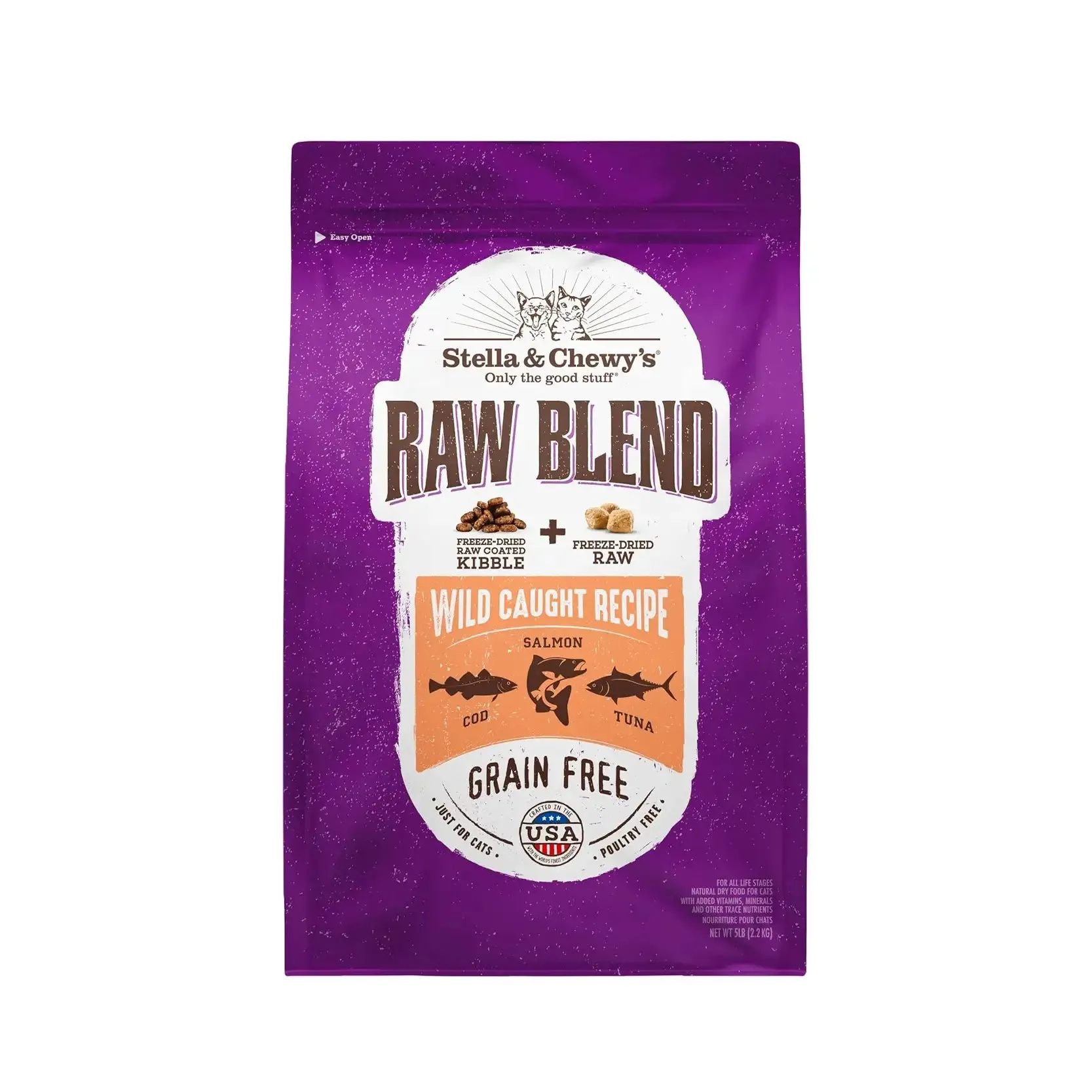 Stella & Chewy's - Freeze Dried Raw Blend Kibble for Cats (Wild Caught Recipe)