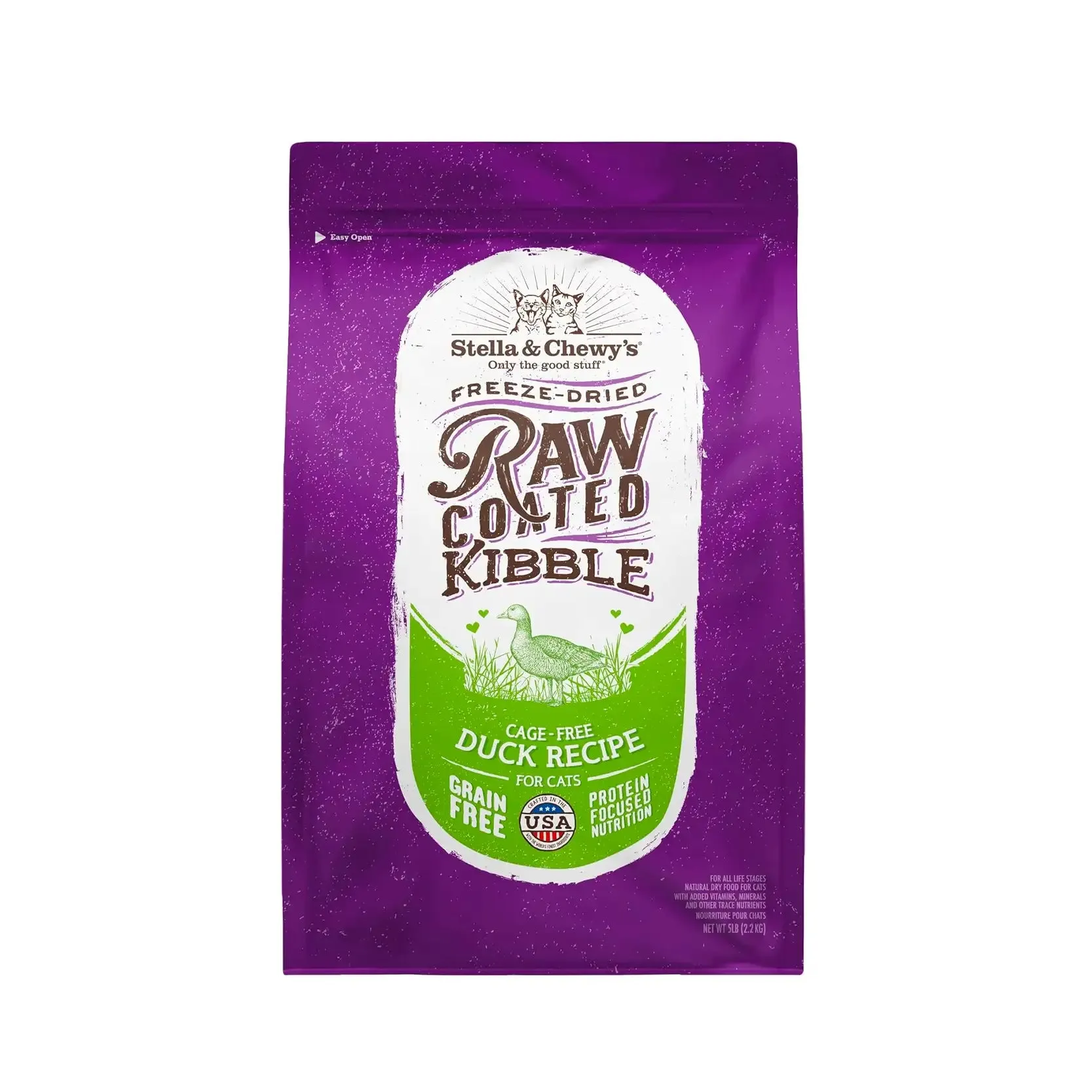 Stella & Chewy's - Freeze Dried Raw Coated Kibble for Cats (Cage-Free Duck Recipe)