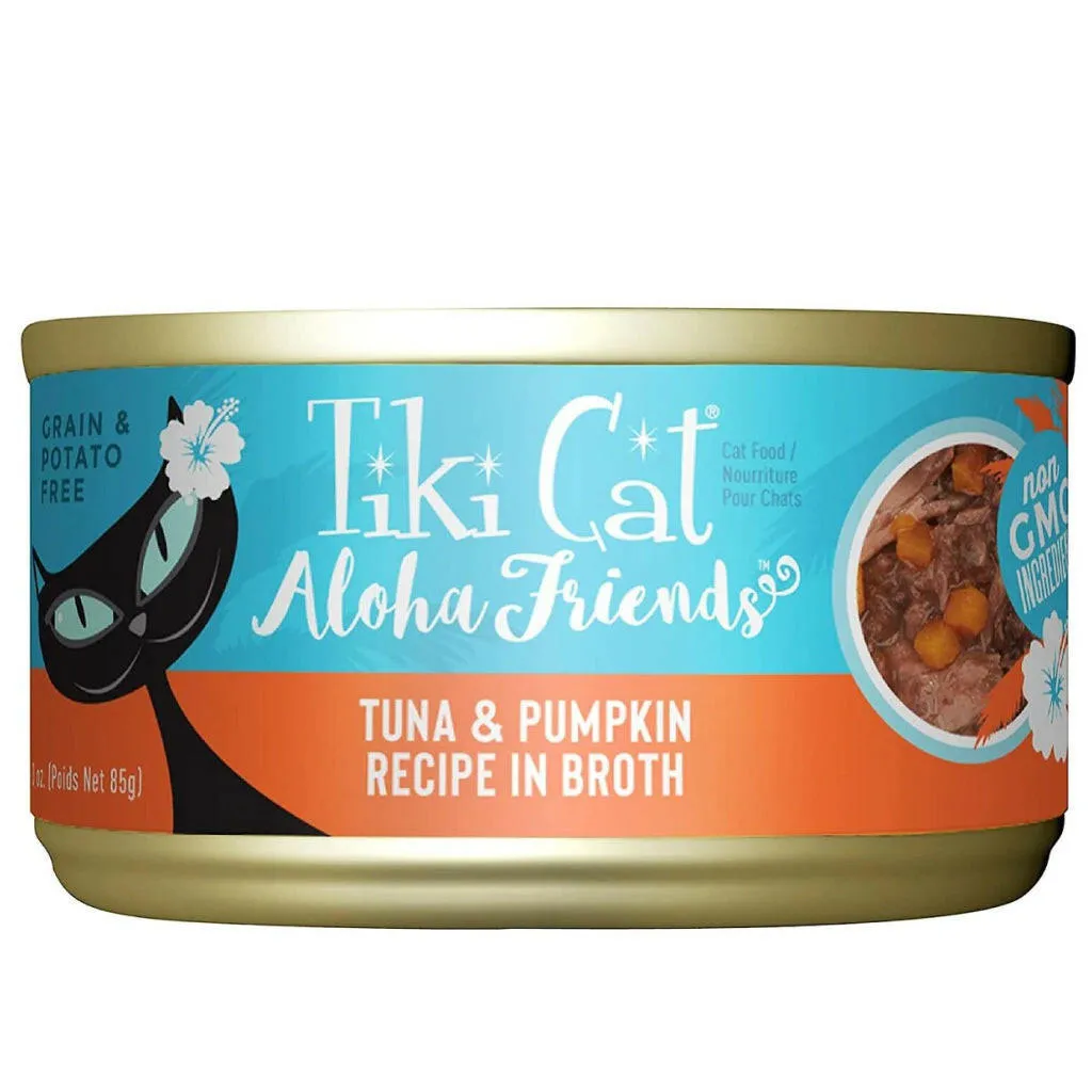 Tiki Cat Aloha Friends Tuna Pumpkin (3 oz x 12 cans)