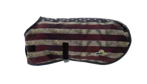 US Flag Alps Dog Coat with 100 GSM Padding - Printed