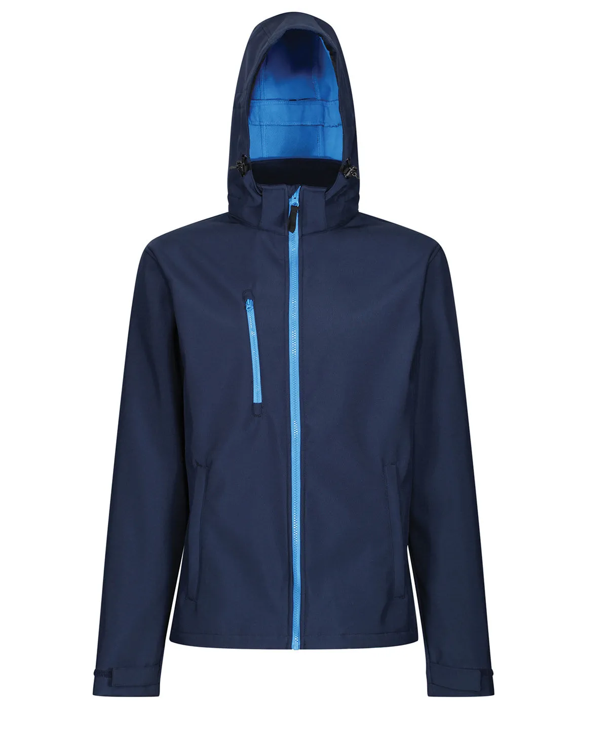 Venturer 3-layer hooded softshell jacket | French Blue/Navy