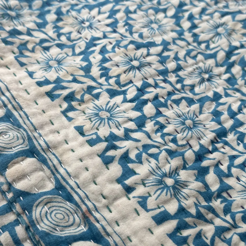 Vintage Sari Double Bedcover (10JF07)