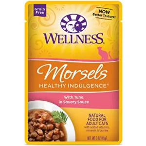 Wellness Healthy Indulgence Morsels with Tuna Wet Cat Food