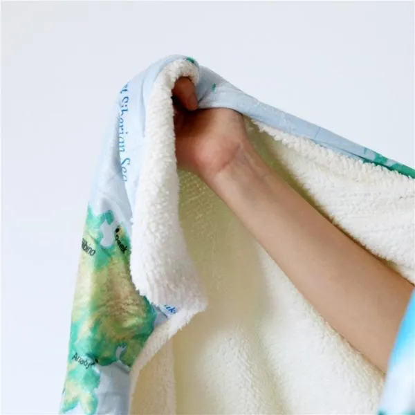 White Turtle Twist Cozy Hooded Blanket