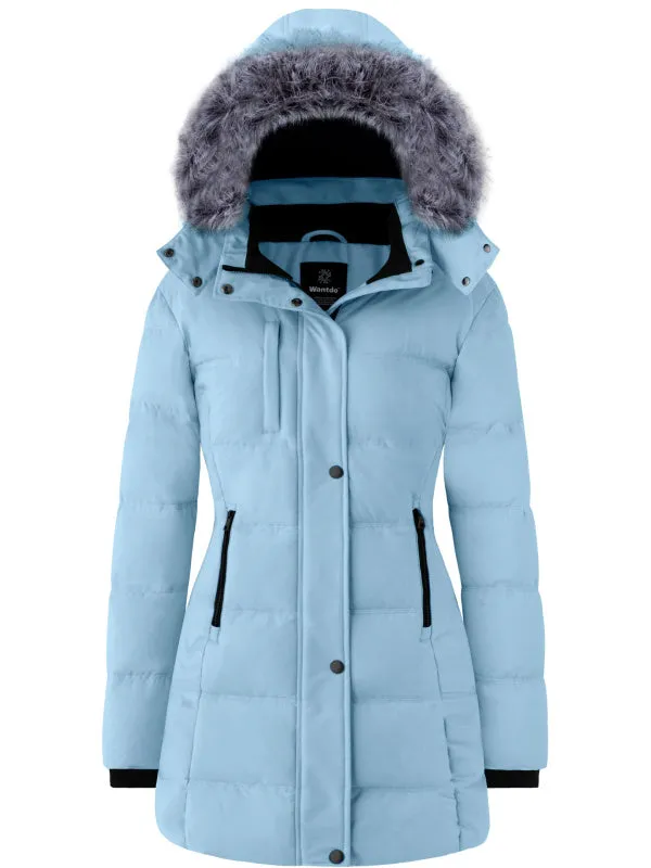 Women's Long Puffer Jackets Warm Winter Coat