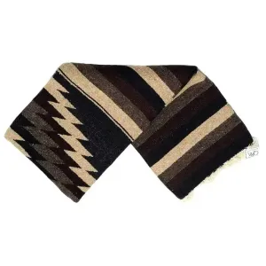 XXLarge Mexican Diamond Navajo Blanket Brown