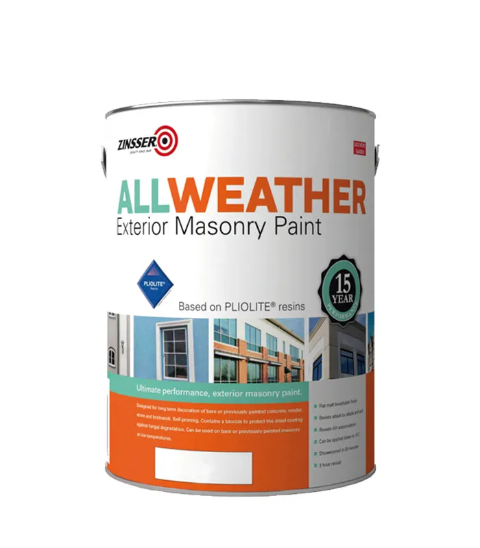 Zinsser All Weather Masonry Paint - 5 Litre